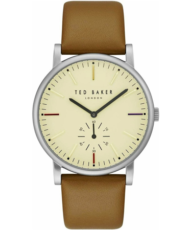 Ted Baker Nolan Ρολόι Μπαταρίας με Καφέ Δερμάτινο Λουράκι TE50072002