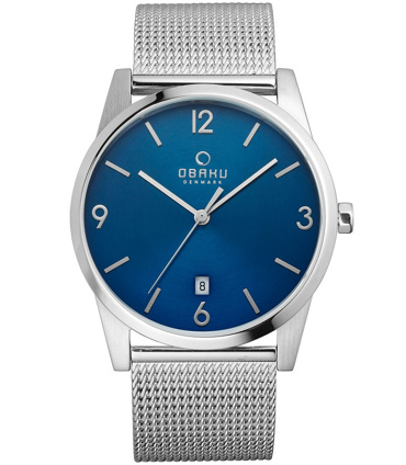 Obaku Ρολόι Μπαταρίας με Ασημί Μεταλλικό Μπρασελέ V169GDCLMC