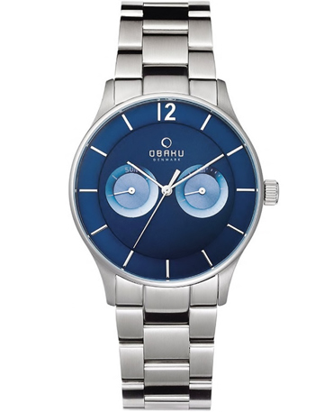 Obaku Ρολόι Μπαταρίας με Ασημί Μεταλλικό Μπρασελέ V192GMCLSC