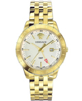 Versace Univers GMT Roloi Batarias me Xruso Metalliko Brasele VEBK00518