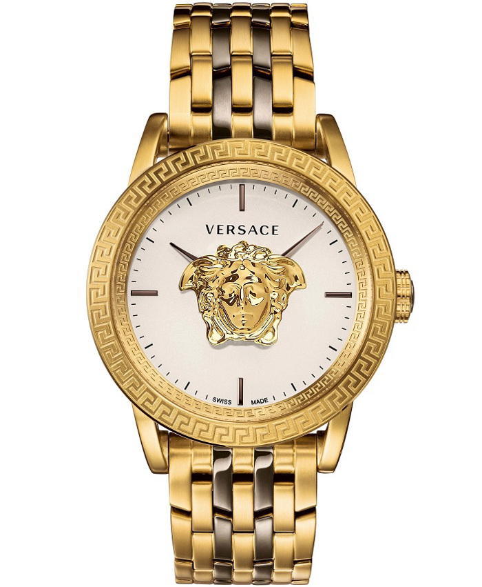 Versace Palazzo Empire Roloi Batarias me Xruso Metalliko Brasele VERD00418