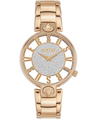 Versus by Versace Kirstenhof Ρολόι Μπαταρίας με Ροζ Χρυσό Μεταλλικό Μπρασελέ VSP491519