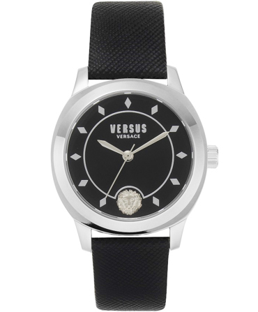 Versus by Versace Cape Town Ρολόι Μπαταρίας με Μαύρο Δερμάτινο Λουράκι VSPBU0118