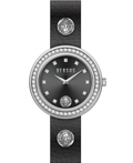Versus by Versace Carnaby Street Roloi Batarias me Mavro Dermatino Louraki VSPCG1121