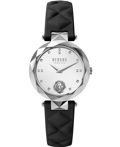 Versus by Versace Covent Garden Roloi Batarias me Mavro Dermatino Louraki VSPHK0120
