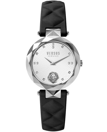 Versus by Versace Covent Garden Ρολόι Μπαταρίας με Μαύρο Δερμάτινο Λουράκι VSPHK0120