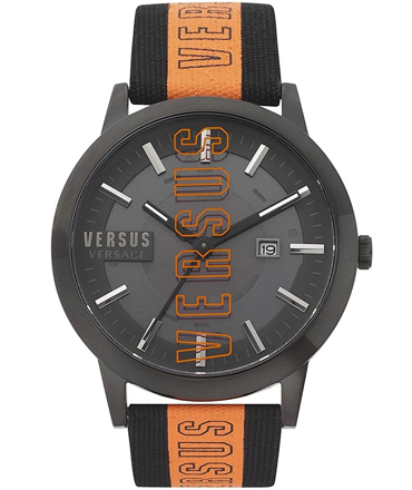Versus by Versace Barbes Solar Ρολόι με Μαύρο Υφασμάτινο Λουράκι VSPHN0220
