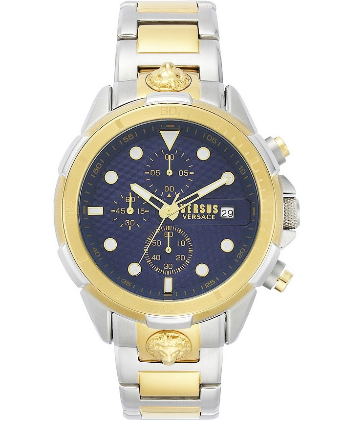 Versus by Versace Arrondissement Roloi Xronogafos Batarias me Xruso / Asimi Metalliko Brasele VSPLP0519