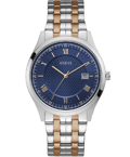 Guess Element Roloi Batarias me Roz Xruso / Asimi Metalliko Brasele W1218G5