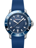 Wenger Seaforce Diver Roloi Batarias me Ble Kaoutsouk Louraki 10621112