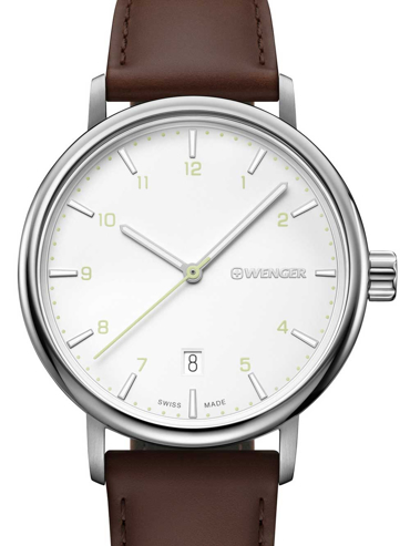 Wenger Urban Classic Ρολόι Μπαταρίας με Καφέ Δερμάτινο Λουράκι 11731117