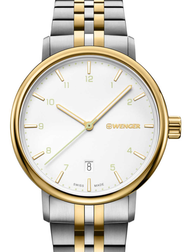 Wenger Urban Classic Ρολόι Μπαταρίας με Χρυσό / Ασημί Μεταλλικό Μπρασελέ 11731122