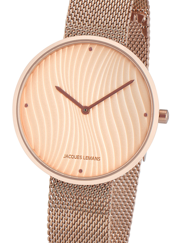 Jacques Lemans Design Collection Ρολόι Μπαταρίας με Ροζ Χρυσό Μεταλλικό Μπρασελέ 1-2093I