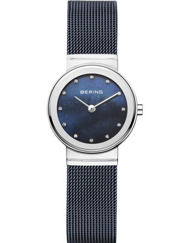 Bering Ρολόι Μπαταρίας με Μπλε Μεταλλικό Μπρασελέ 10126-307
