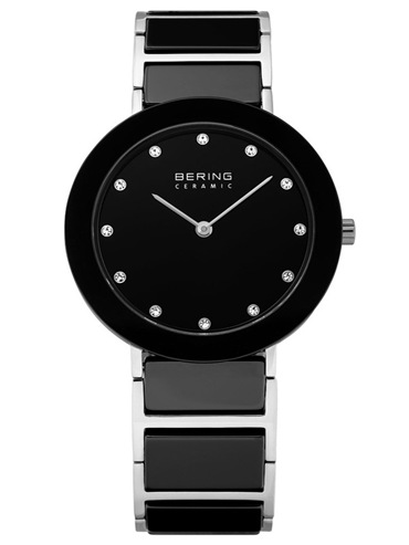Bering Ρολόι Μπαταρίας με Μαύρο Κεραμικό Μπρασελέ 11435-749