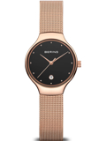 Bering Roloi Batarias me Roz Xruso Metalliko Brasele 13326-362