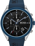 Hugo Boss Velocity Roloi Xronogafos Batarias me Ble Kaoutsouk Louraki 1513717