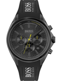 Hugo Boss Distinct Roloi Xronogafos Batarias me Mavro Kaoutsouk Louraki 1513859