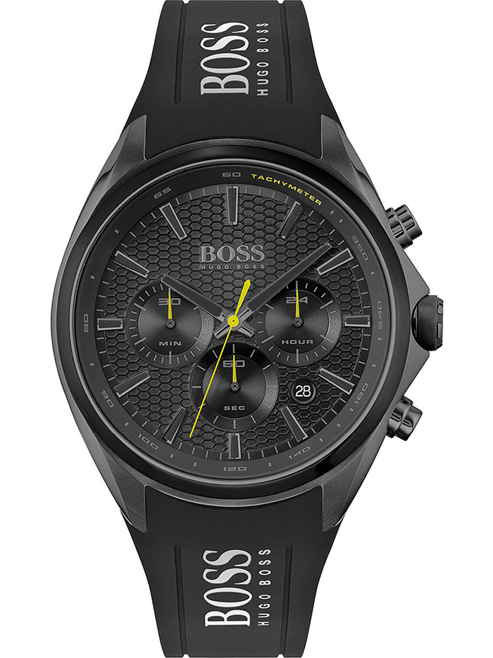 Hugo Boss Distinct Roloi Xronogafos Batarias me Mavro Kaoutsouk Louraki 1513859