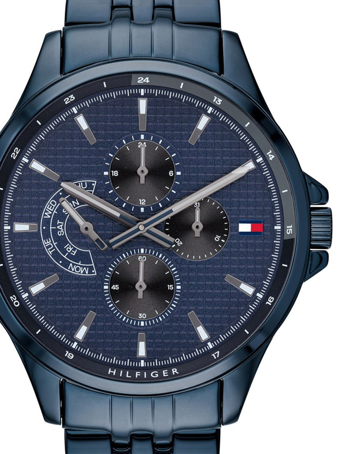 Tommy Hilfiger Shawn Roloi Batarias me Ble Metalliko Brasele 1791618