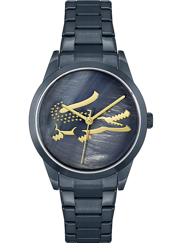 Lacoste Ladycroc Ρολόι Μπαταρίας με Μπλε Μεταλλικό Μπρασελέ 2001215