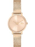 Lacoste Suzanne Roloi Batarias me Roz Xruso Metalliko Brasele 2001296