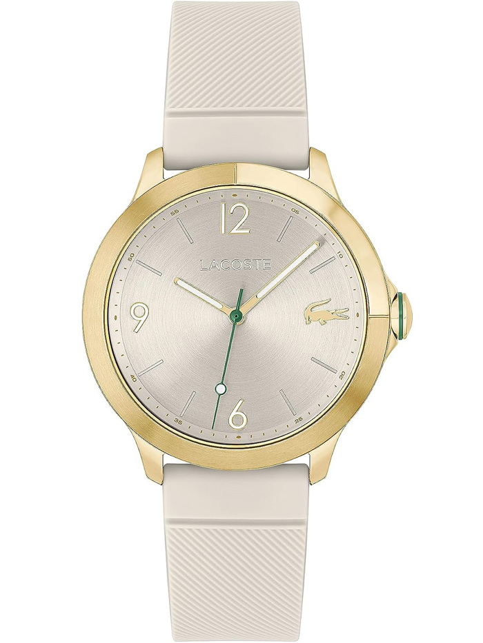 Lacoste Moonball Roloi Batarias me Bez Kaoutsouk Louraki 2001330