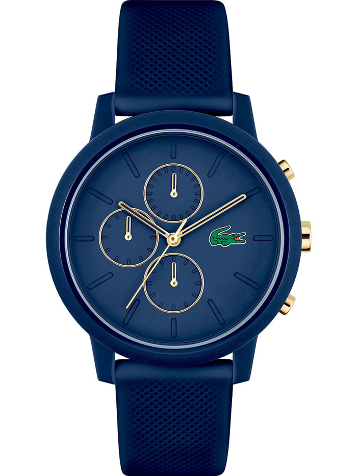 Lacoste 12.12 Roloi Xronogafos Batarias me Ble Kaoutsouk Louraki 2011248
