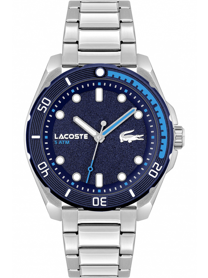 Lacoste Finn Roloi Batarias me Asimi Metalliko Brasele 2011286
