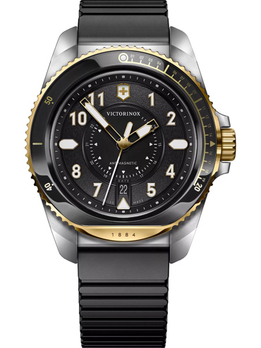 Victorinox Journey 1884 Ρολόι Μπαταρίας με Μαύρο Καουτσούκ Λουράκι 242014