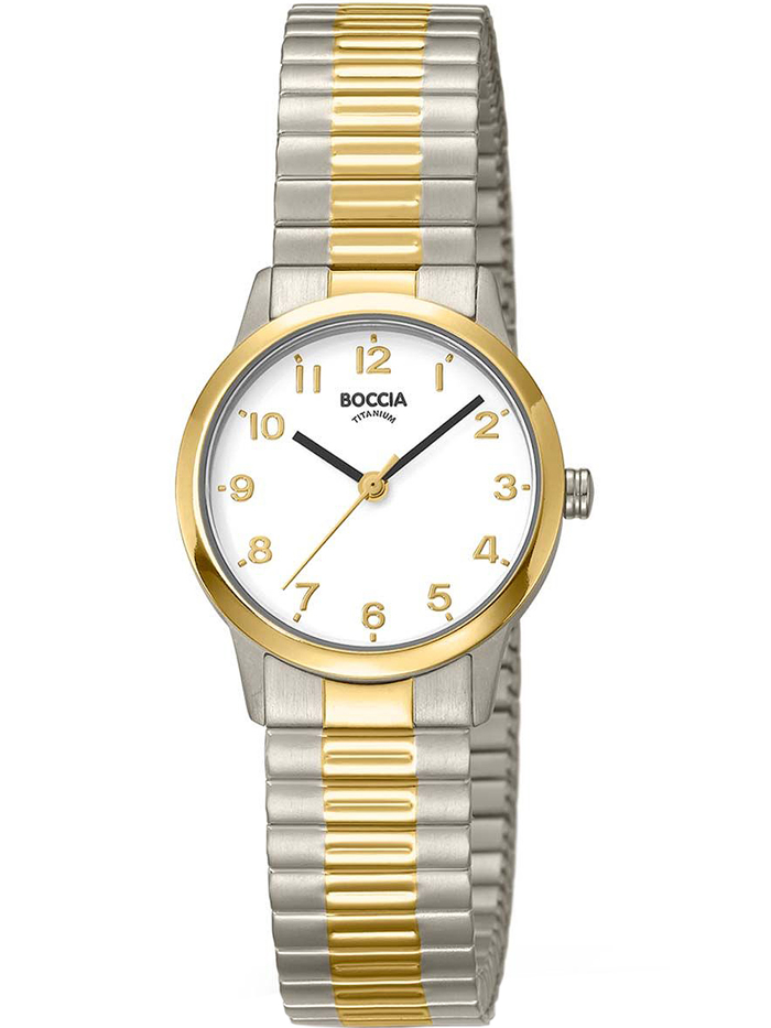 Boccia Roloi Batarias me Xruso / Asimi Metalliko Brasele 3318-03