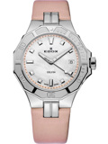 Edox Delfin Diver Roloi Batarias me Roz Dermatino Louraki 53020-3C-NARN