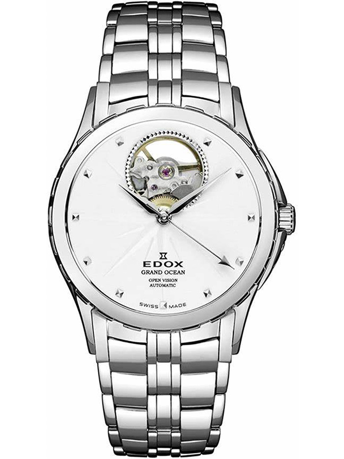Edox Grand Ocean Roloi Aftomato me Asimi Metalliko Brasele 85013-3-AIN