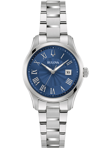 Bulova Surveyor Ρολόι Μπαταρίας με Ασημί Μεταλλικό Μπρασελέ 96M163