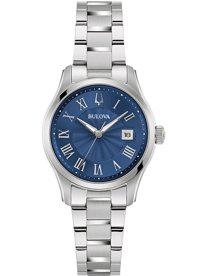 Bulova Surveyor Roloi Batarias me Asimi Metalliko Brasele 96M163