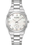 Bulova Surveyor Roloi Batarias me Asimi Metalliko Brasele 96P242