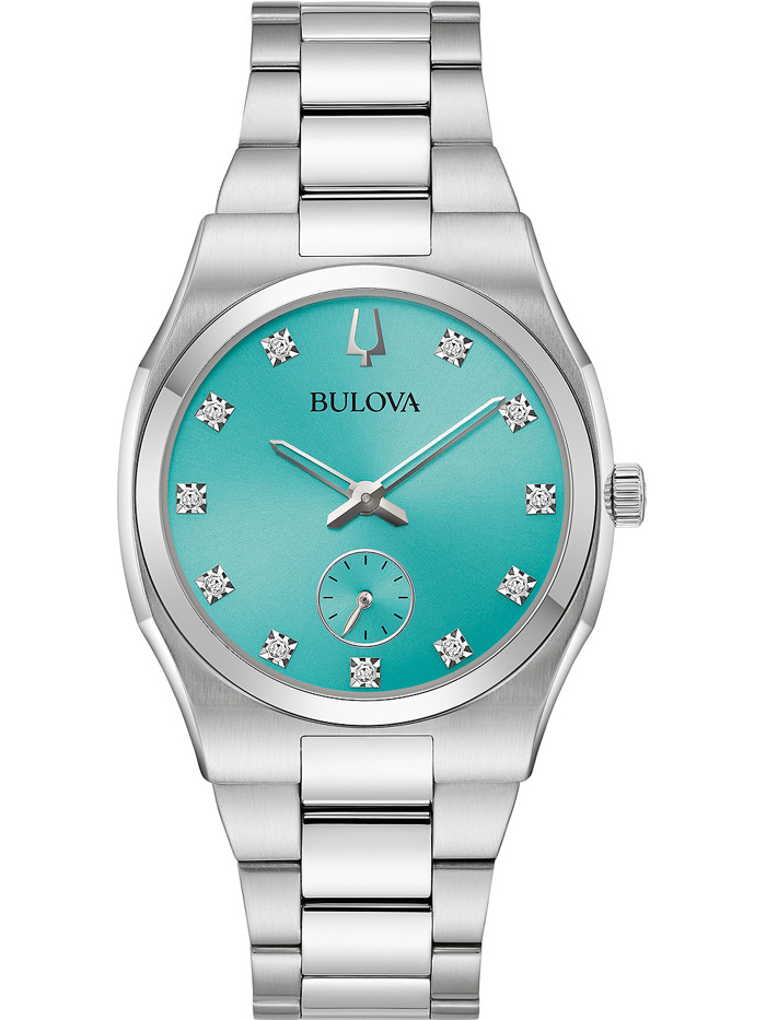 Bulova Surveyor Roloi Batarias me Asimi Metalliko Brasele 96P243