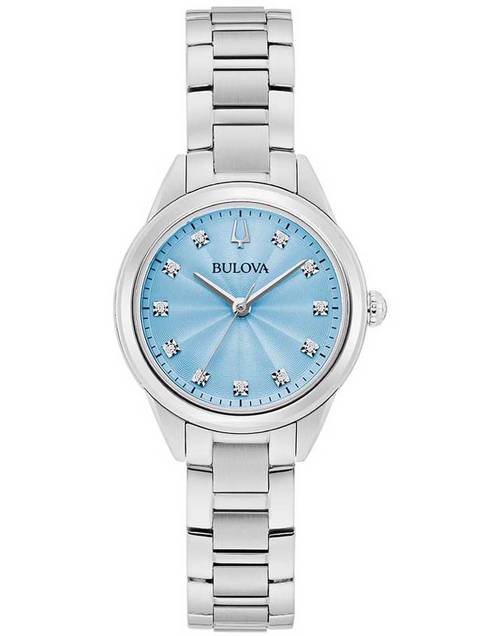 Bulova Sutton Roloi Batarias me Asimi Metalliko Brasele 96P250