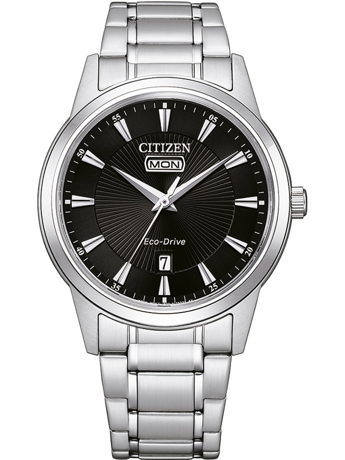 Citizen Eco-Drive Sport Roloi Iliakis Energias me Asimi Metalliko Brasele AW0100-86E