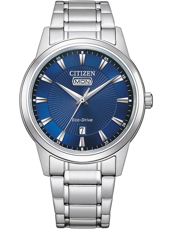 Citizen Eco-Drive Sport Roloi Iliakis Energias me Asimi Metalliko Brasele AW0100-86L