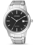 Citizen Eco-Drive Roloi Iliakis Energias me Asimi Metalliko Brasele AW1231-58E