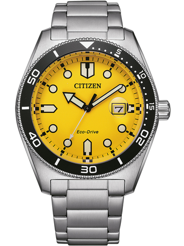 Citizen Eco-Drive Sport Ρολόι Ηλιακής Ενέργειας με Ασημί Μεταλλικό Μπρασελέ AW1760-81Z