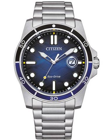 Citizen Eco-Drive Sport Ρολόι Ηλιακής Ενέργειας με Ασημί Μεταλλικό Μπρασελέ AW1810-85L