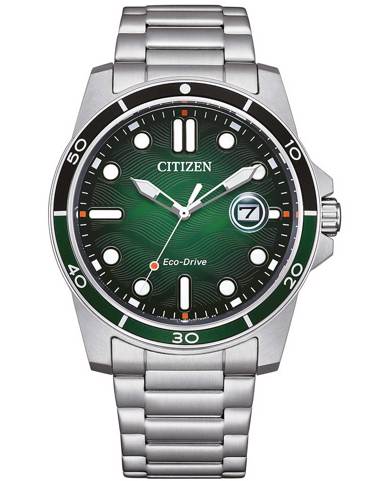 Citizen Eco-Drive Sport Ρολόι Ηλιακής Ενέργειας με Ασημί Μεταλλικό Μπρασελέ AW1811-82X