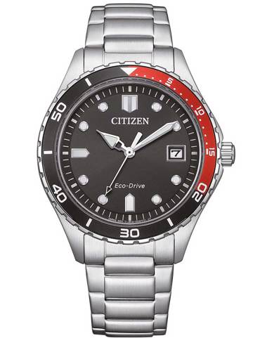 Citizen Eco-Drive Sport Ρολόι Ηλιακής Ενέργειας με Ασημί Μεταλλικό Μπρασελέ AW1820-81E