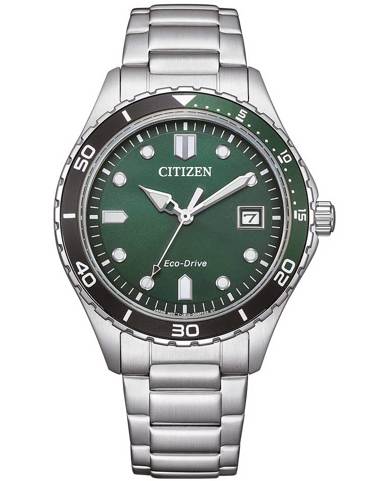 Citizen Eco-Drive Sport Ρολόι Ηλιακής Ενέργειας με Ασημί Μεταλλικό Μπρασελέ AW1828-80X