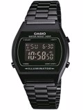 Casio Collection Roloi Xronogafos Batarias me Mavro Metalliko Brasele B640WB-1BEF