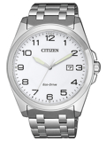 Citizen Eco-Drive Sports Roloi Iliakis Energias me Asimi Metalliko Brasele BM7108-81A