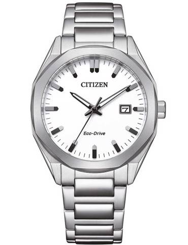 Citizen Eco-Drive Ρολόι Ηλιακής Ενέργειας με Ασημί Μεταλλικό Μπρασελέ BM7620-83A