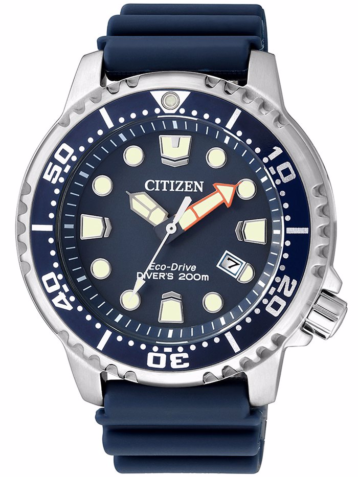 Citizen Eco-Drive Promaster Sea Roloi Iliakis Energias me Ble Kaoutsouk Louraki BN0151-17L